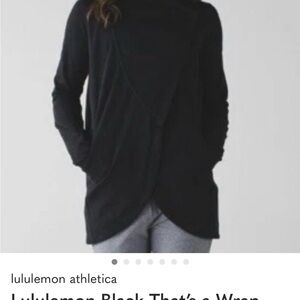 lululemon athletica Thats a wrap tunic Black Sweatshirt